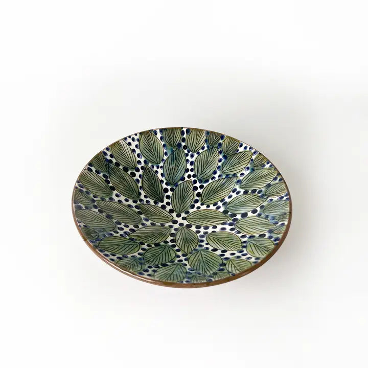 KILIIM | Aligned Leaves Ceramic Plate - Large