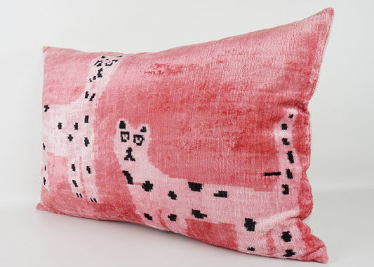 Lawrence & Pablo - Ikat Silk/Velvet Pillowcase 16" x 24"