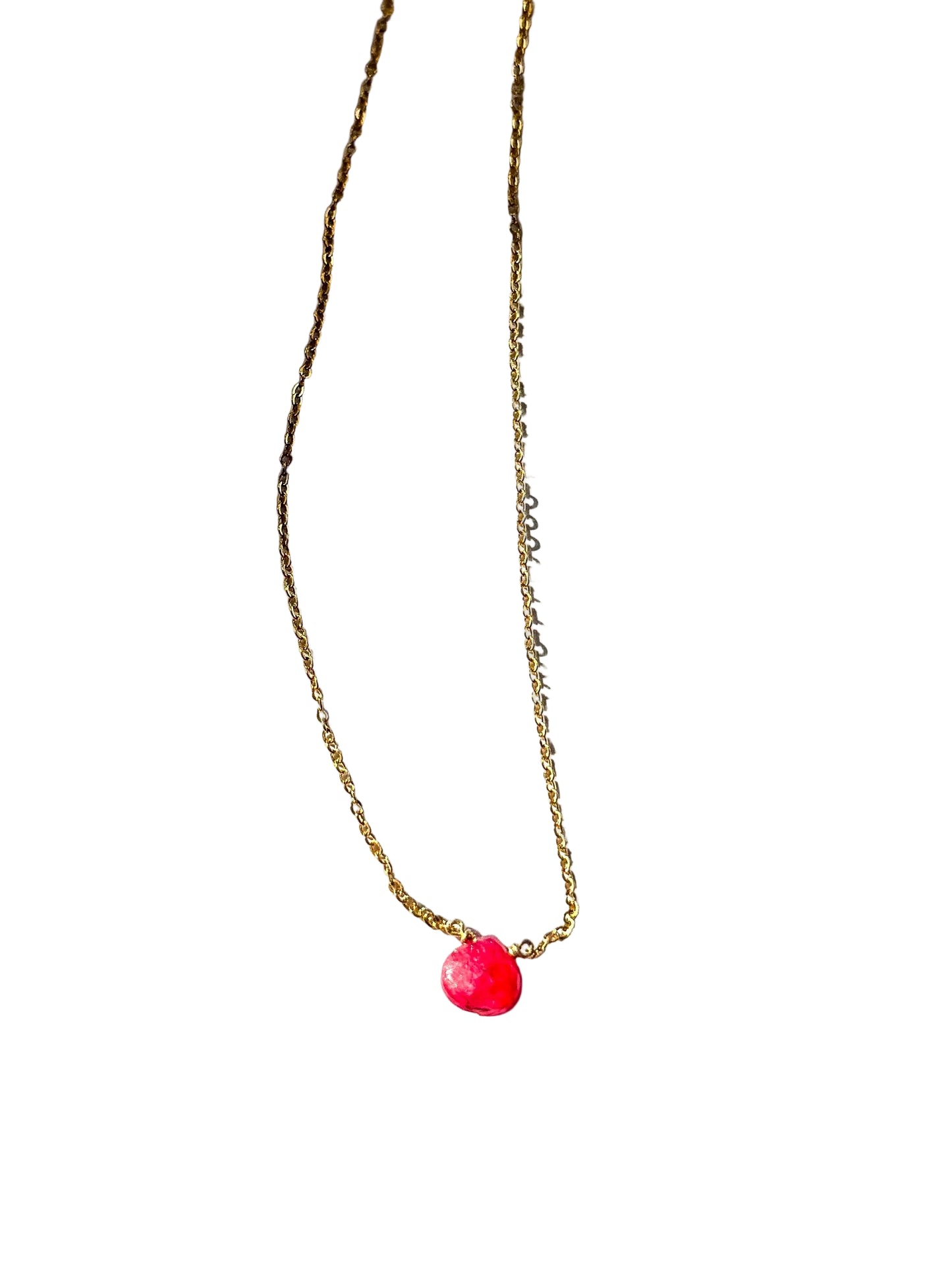 Danielle Welmond | Baby Ruby Drop Necklace