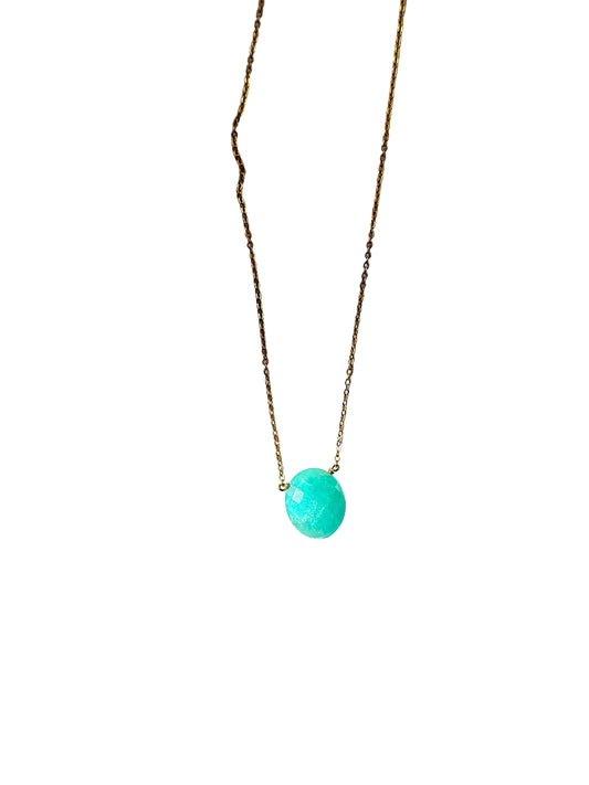 Danielle Welmond | Oval Amazanite Drop Necklace