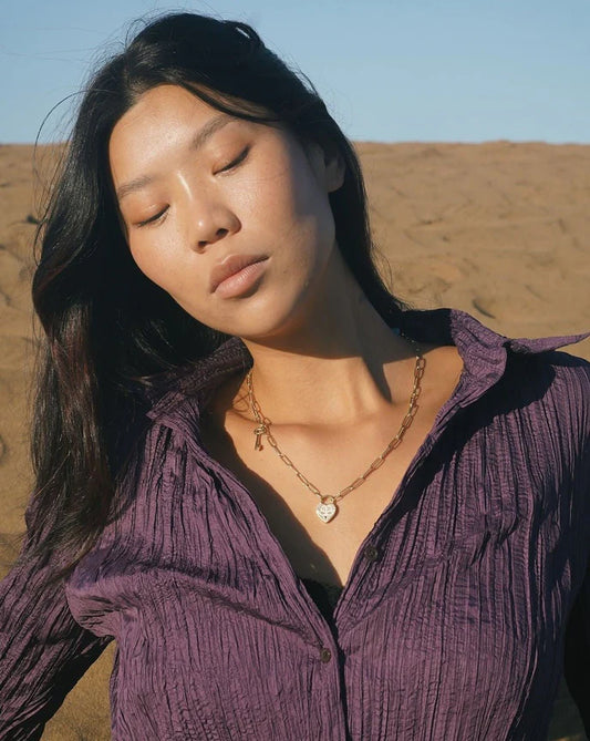 SATOMI STUDIO | Gembok Enameled Heart Necklace