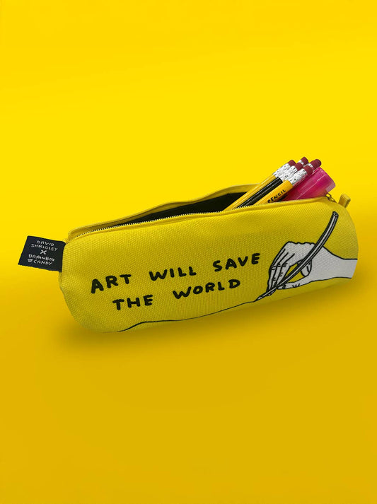 Funny Gift - David Shrigley - Art Save The World Pencil Case