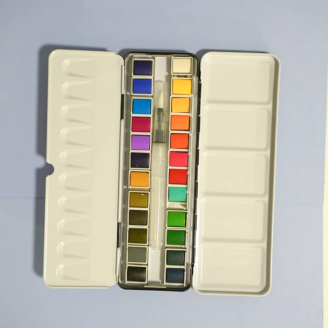 24 Color Watercolor Palette