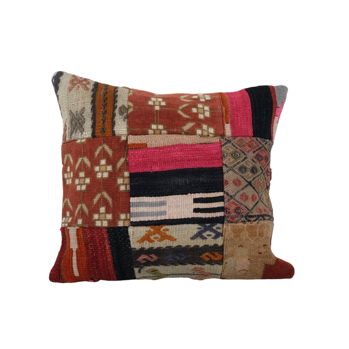 Hand Embroidery, Kurdish rug Pillow | 18" x 19"