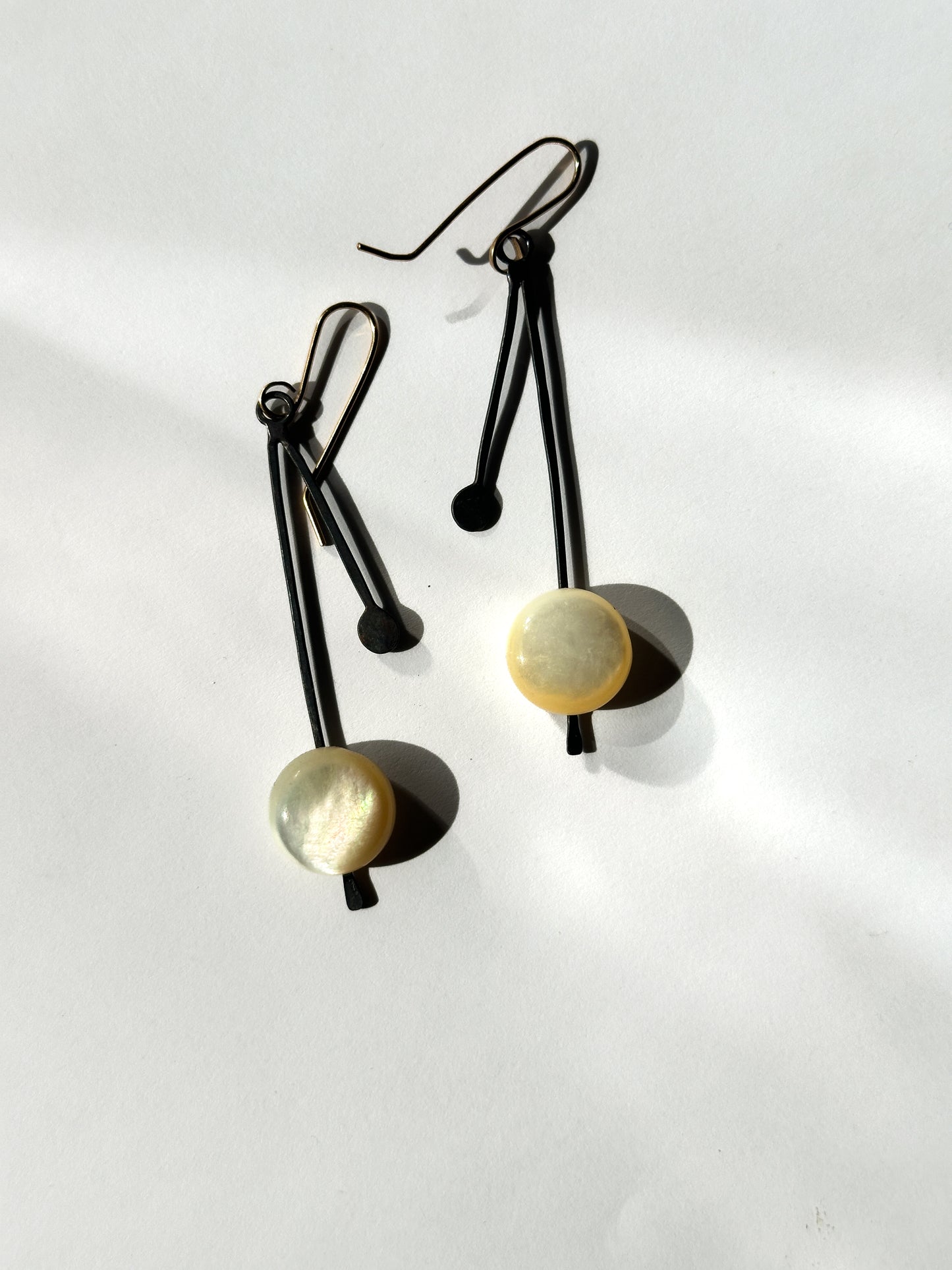 JADEWATER DESIGN | Polka Dot Duo in Oxidized Silver