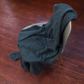 Waffle Knit Linen Throw