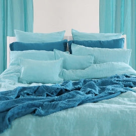 Waffle Knit Linen Throw