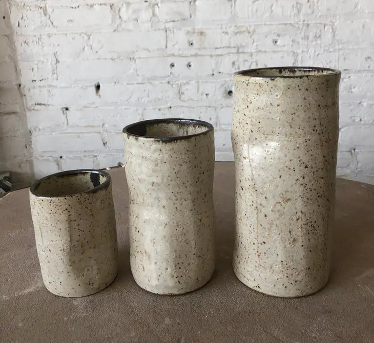 Gina DeSantis Ceramics | Cylinder Vase in Sand