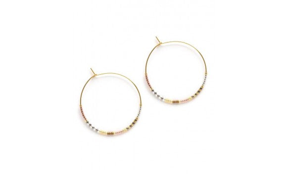 Japanese Seed Bead Hoops