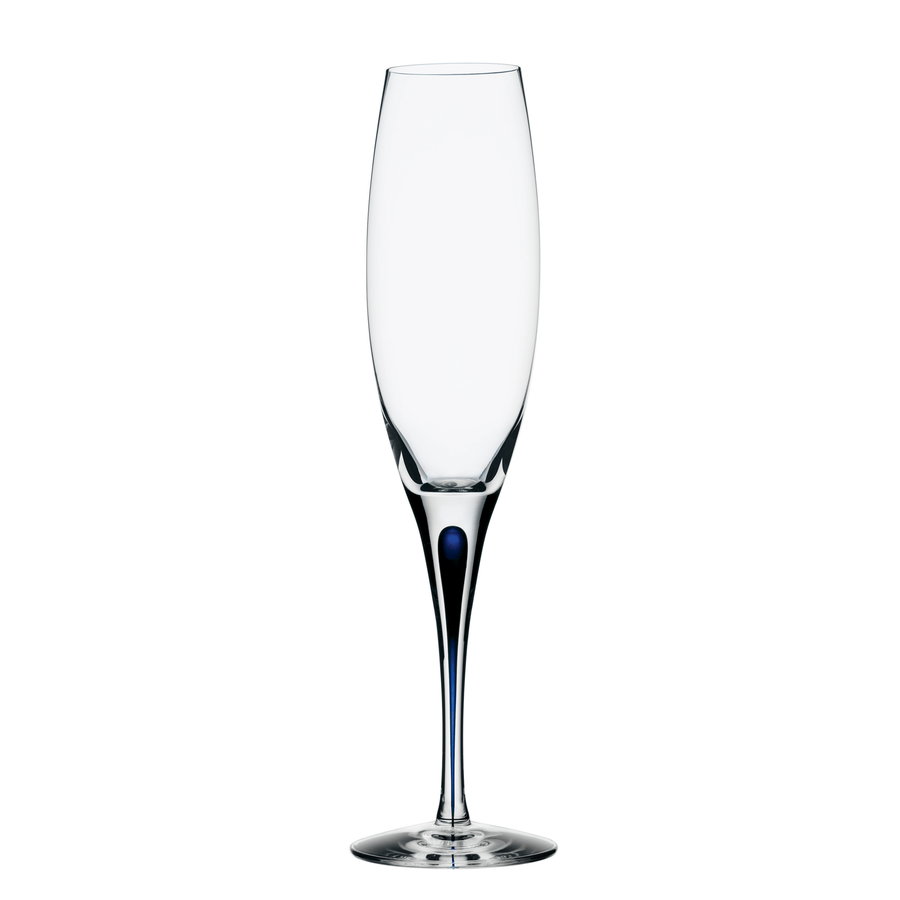 Orrefors | Blue Champagne glass