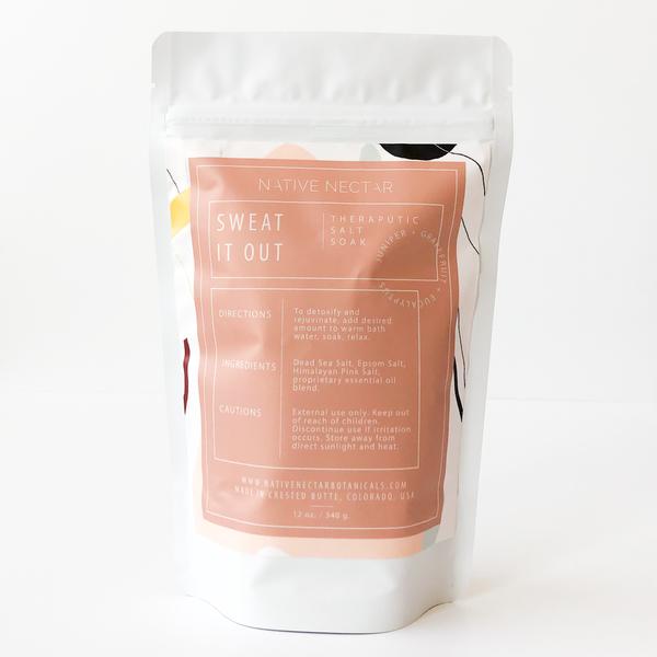 Native Nectar Botanicals Sweat it out Salt Soak