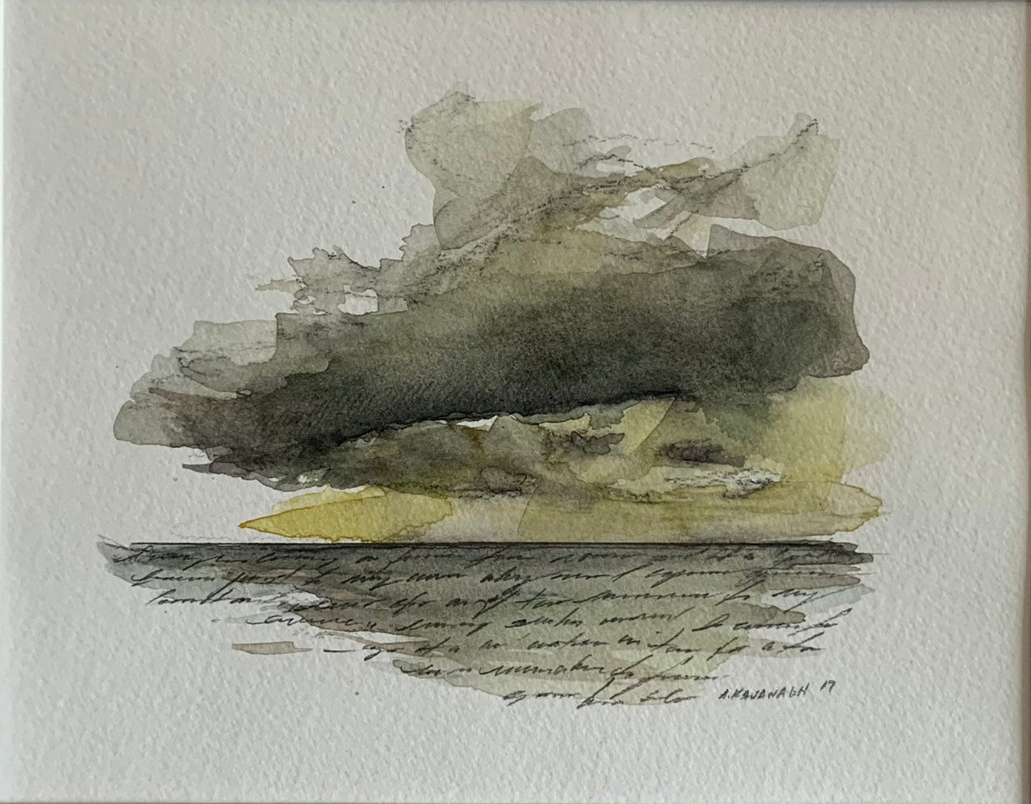 Watercolor Script Print