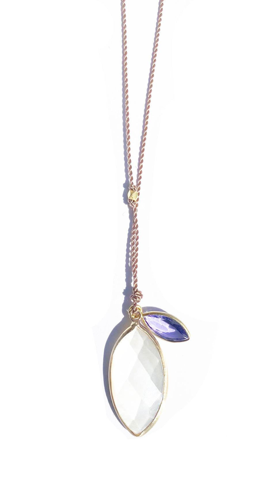 Margaret Solow | Mother of Pearl and Tanzanite Necklace