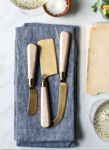 Marble Cheese Knives, Set of 3