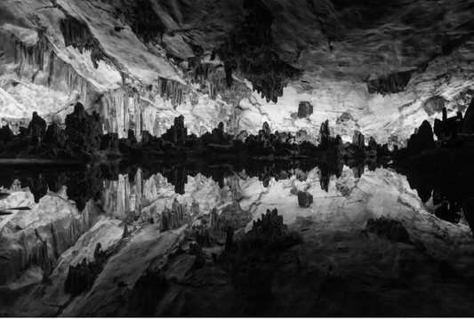 Reed Flute Cave Rorschach by Stephen Pile