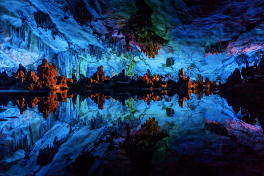 Reed Flute Cave Rorschach by Stephen Pile