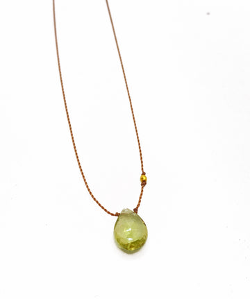 MARGARET SOLOW | LIGHT GREEN TOURMALINE NECKLACE
