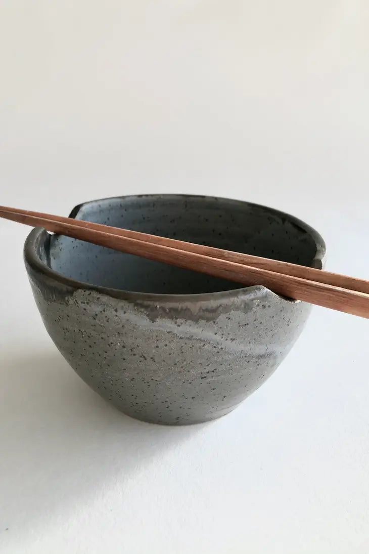 Gina DeSantis Ceramics | Noodle Bowl (Chopsticks not included) - Shale