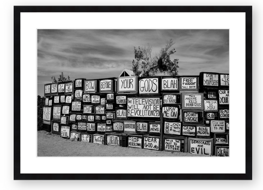 Slab City Sign Art by Stephen Pile