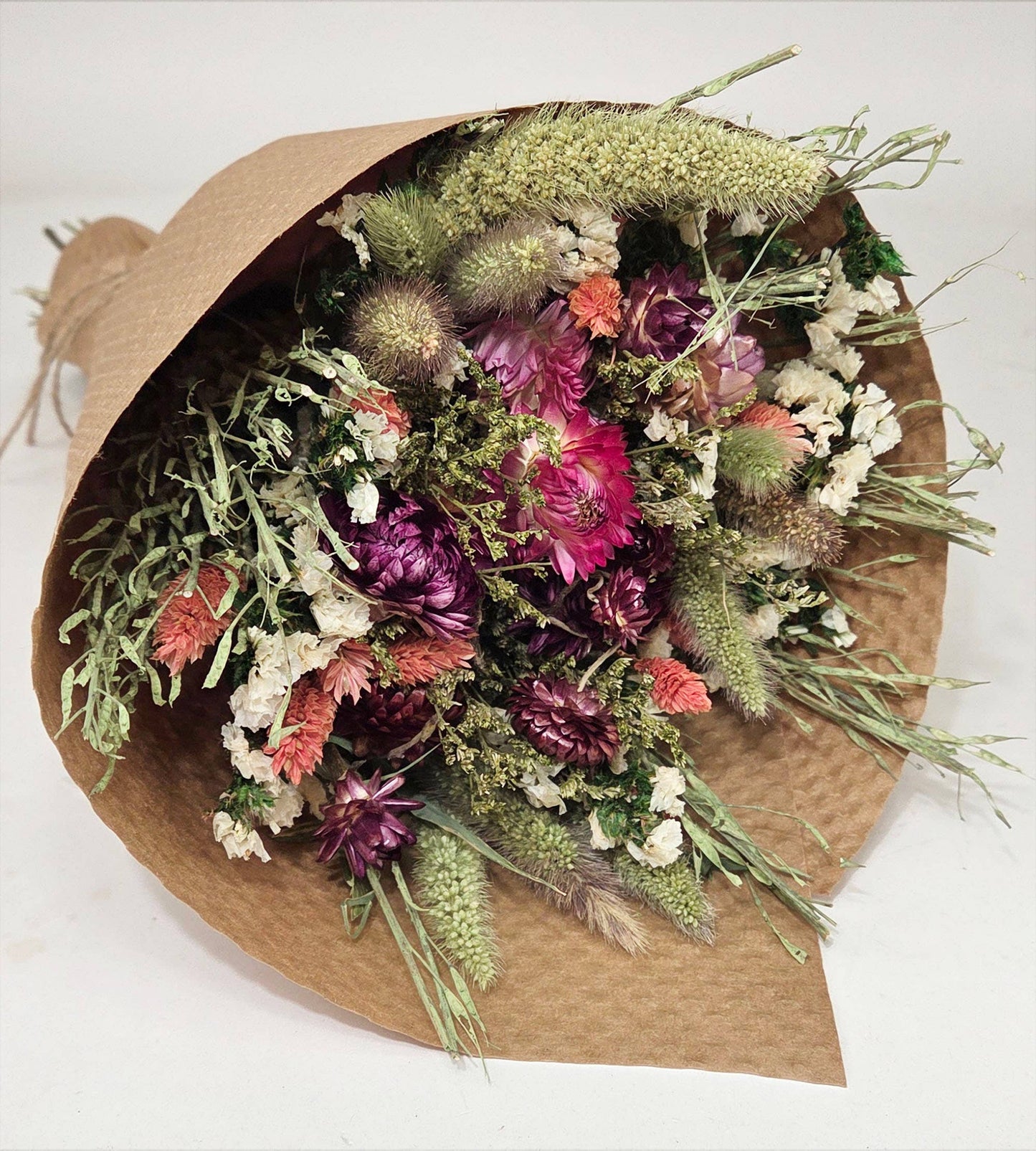 Pink Strawflower Love Floral Bouquet #207