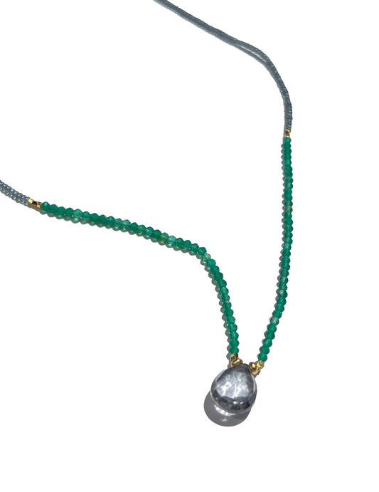 DEBBIE FISHER | Mystic Topaz, Green Onyx Necklace