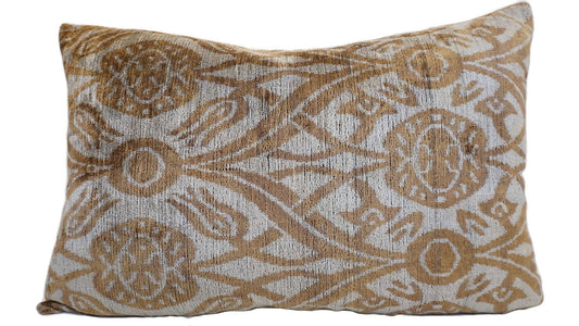 IKAT SILK/VELVET PILLOW | 16" x 24"