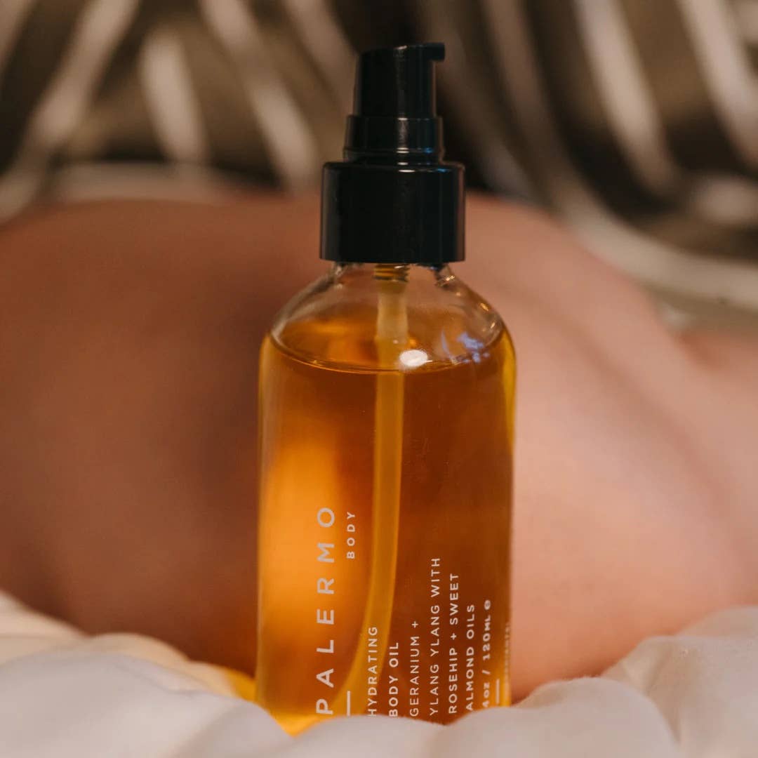 PALERMO | Hydrating Body Oil - Geranium + Ylang Ylang - 4 oz