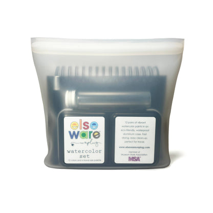 Watercolor To Go Kit - Portable, Travel-Friendly - 12 Colors