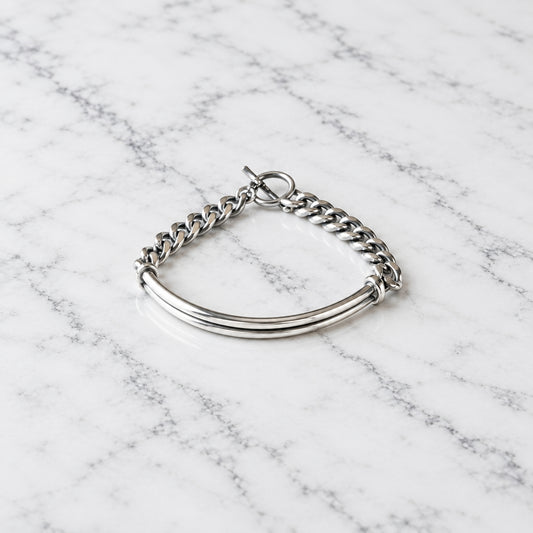 SONJA FRIES | Sterling Silver Double Bar Bracelet