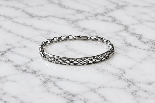 SONJA FRIES | Textured Sterling Silver Bracelet