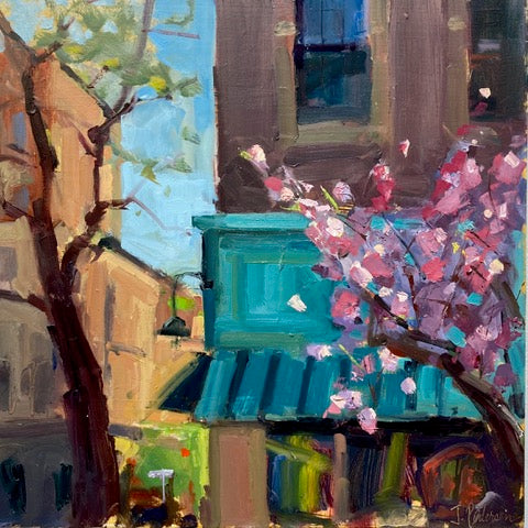 CORNER 7TH AVE & 10TH ST, Framed by Janet Pedersen