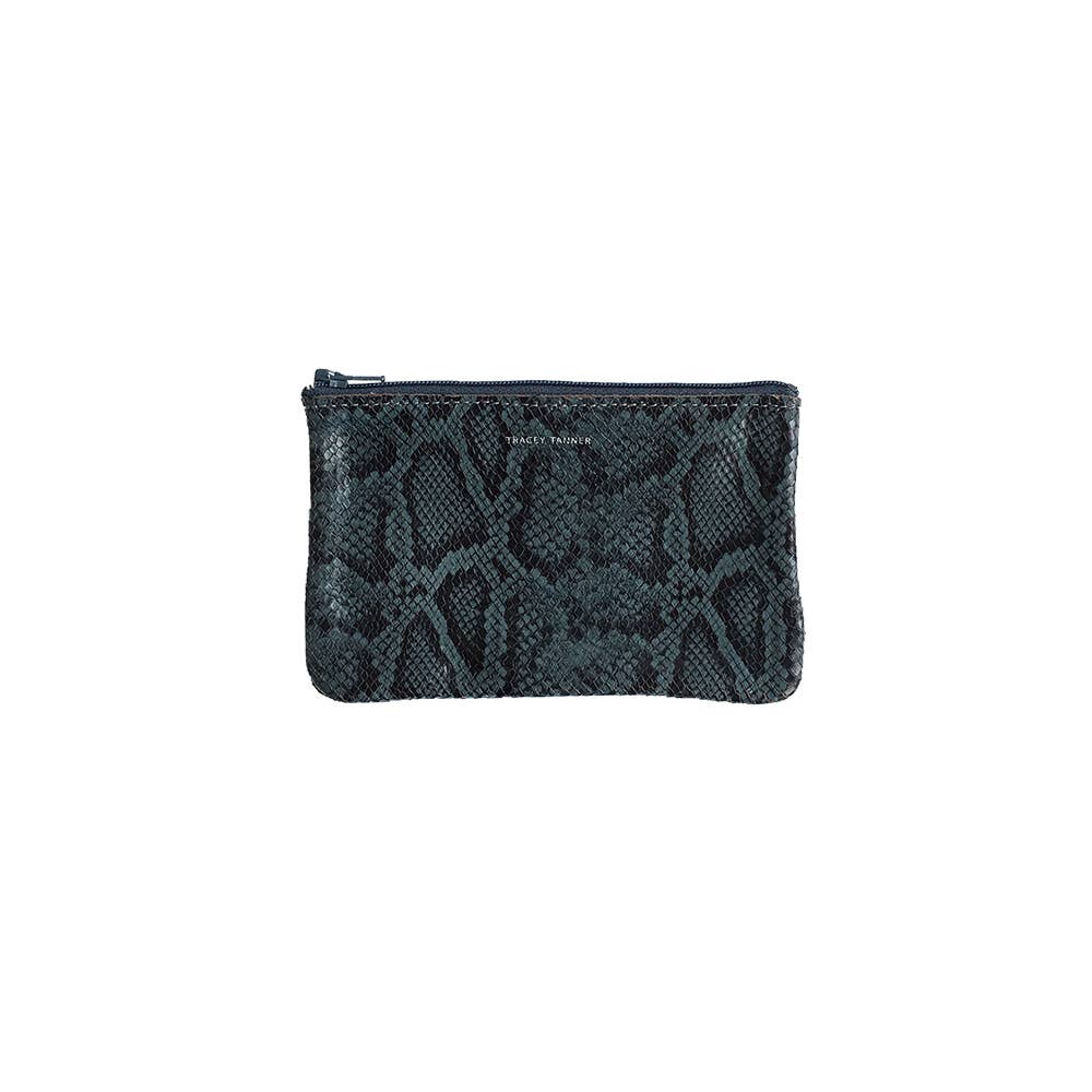 Small Zip Pouch: Foil Black