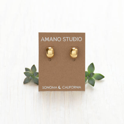 Demure Huggie Hoop Earrings
