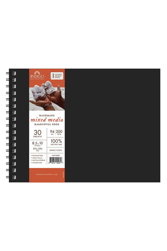 Indigo Art Papers Hard Bound Mix Media, 100% Cotton: 5.5 x 8.5