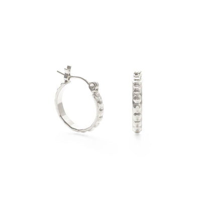 Small Vintage Beaded Hoops: Gold