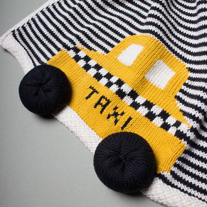 Organic Taxi Lovey / Baby Security Blanket (Handmade): 14" X 14"