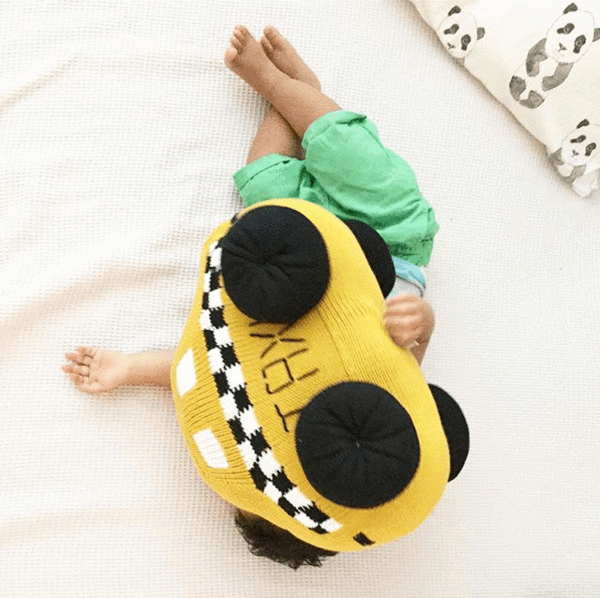 Stuffed Toy for Baby, Large Taxi: 16"w X 10"h