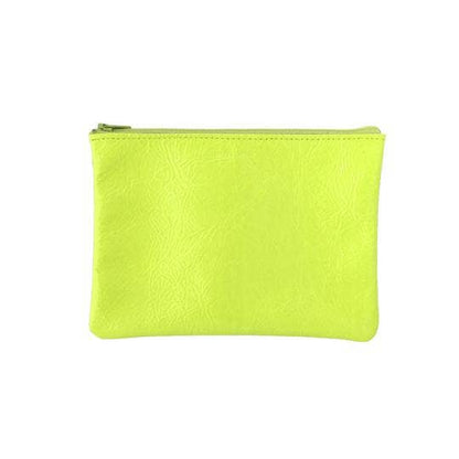 Medium Zip Pouch: Foil Black