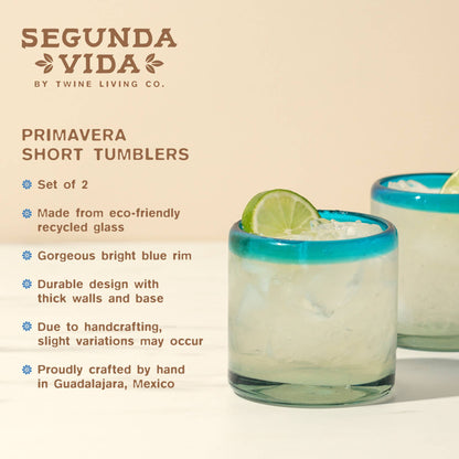 Segunda Vida Primavera Recycled Glass Tumblers Single