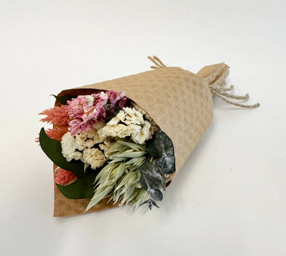 MINI Pink Larkspur & Baby Eucalyptus Bouquet Bundle #134