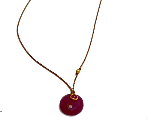 MARGARET SOLOW | Ruby 18K Necklace