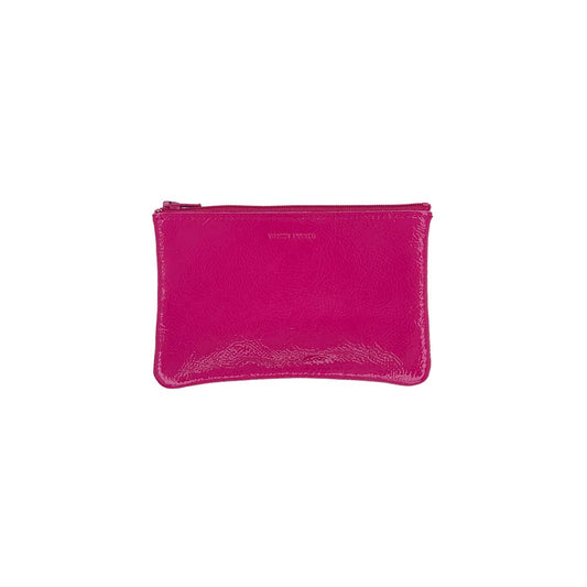 Small Zip Pouch: Candy Patent Ruby