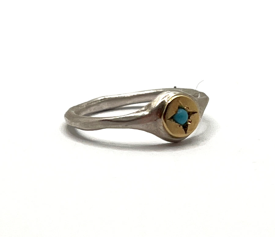 Sonja Fries | Turquoise in 18K Gold Pinky Ring