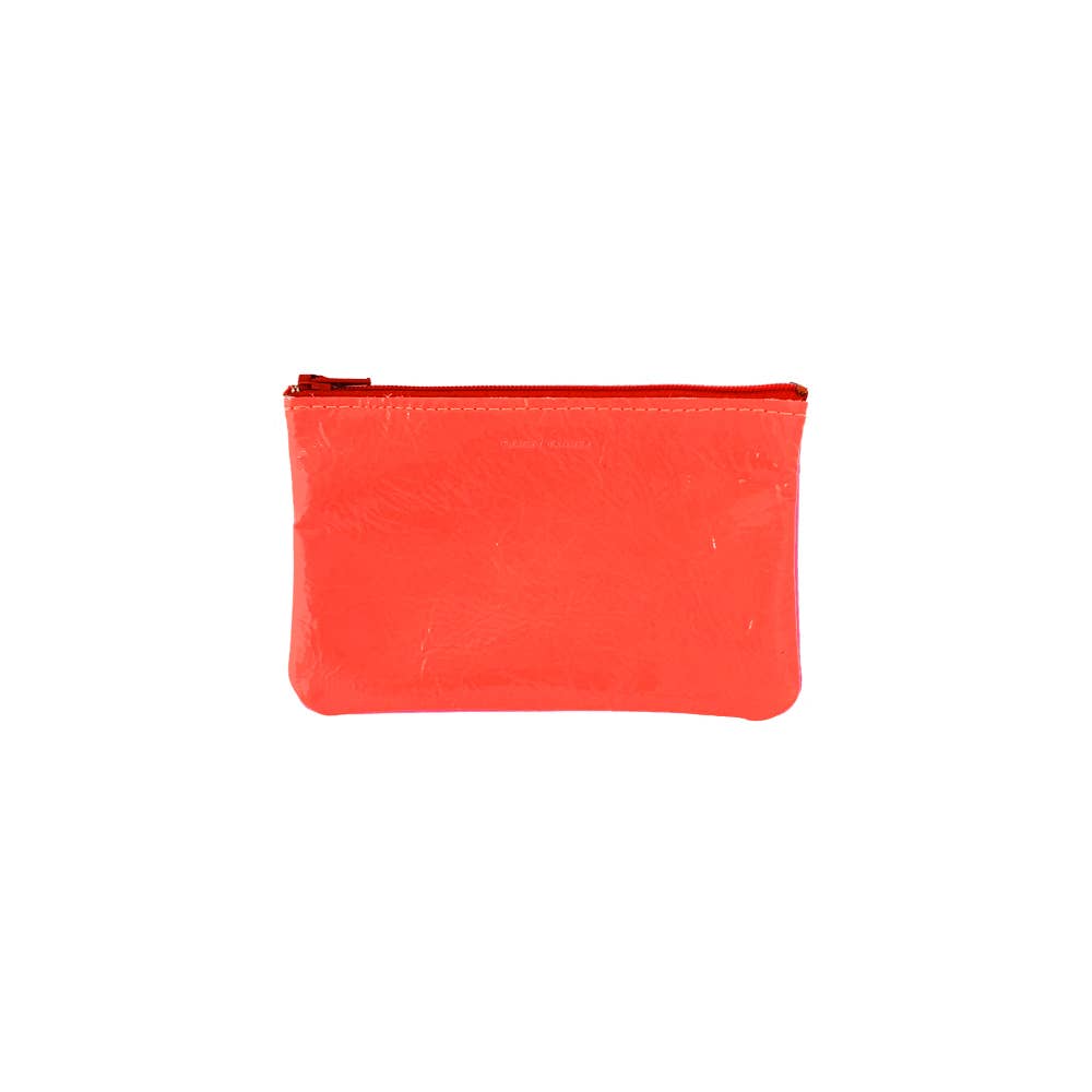 Small Zip Pouch: Foil Black