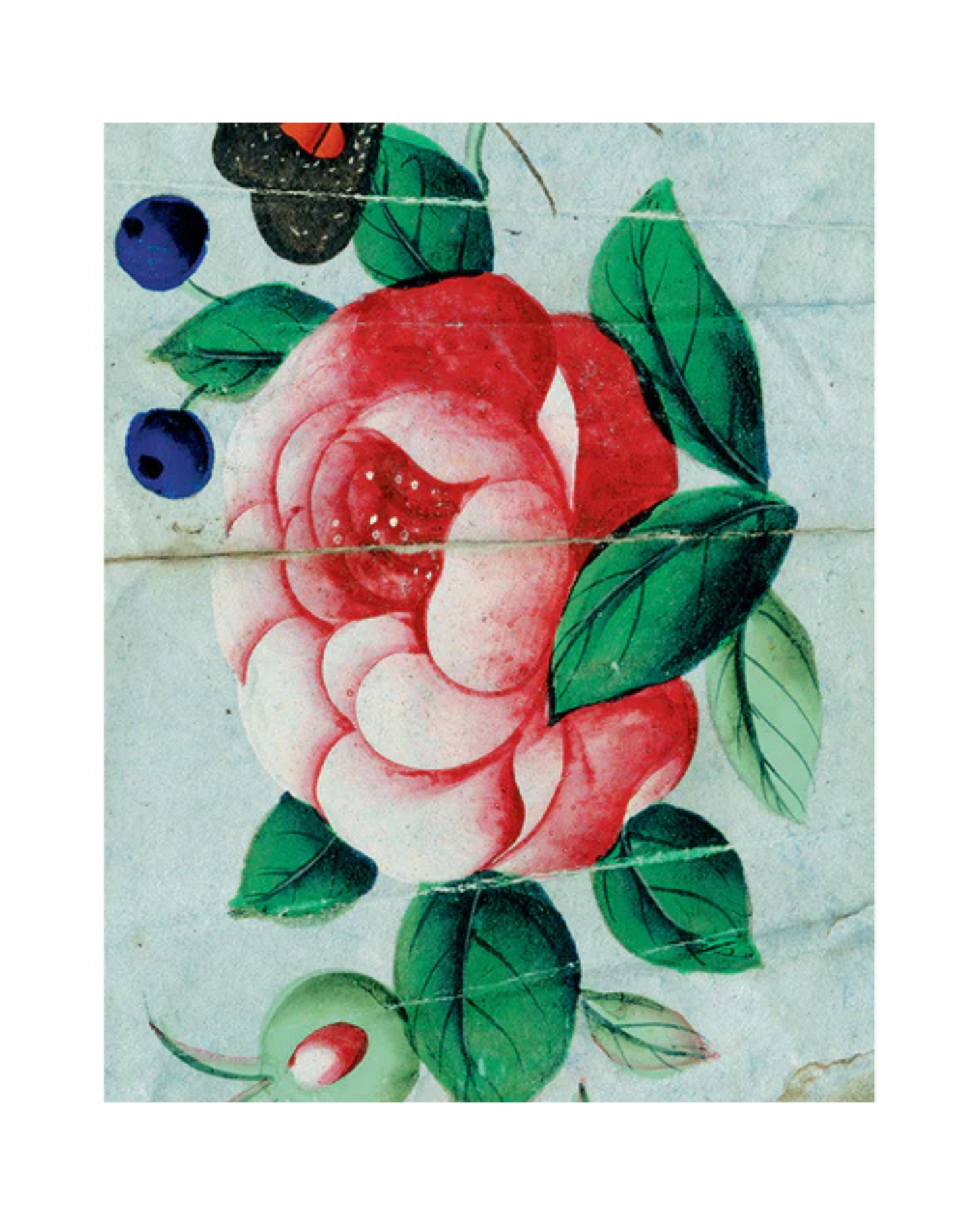 John Derian Company | Rose Fan, 11 x  14" Rect. Tray