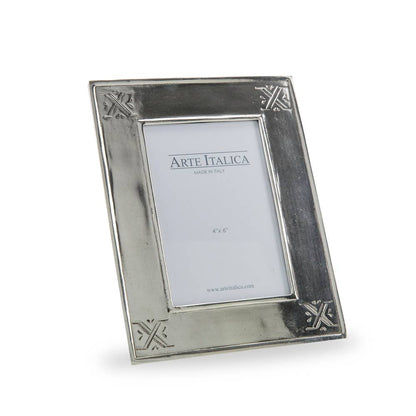 Tuscan Pewter Stamped 4 x 6 Frame