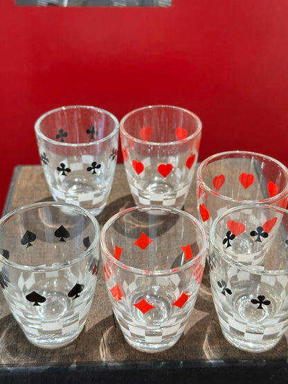 Playing Card Shot Glasses & Decanter | The Shell Collector