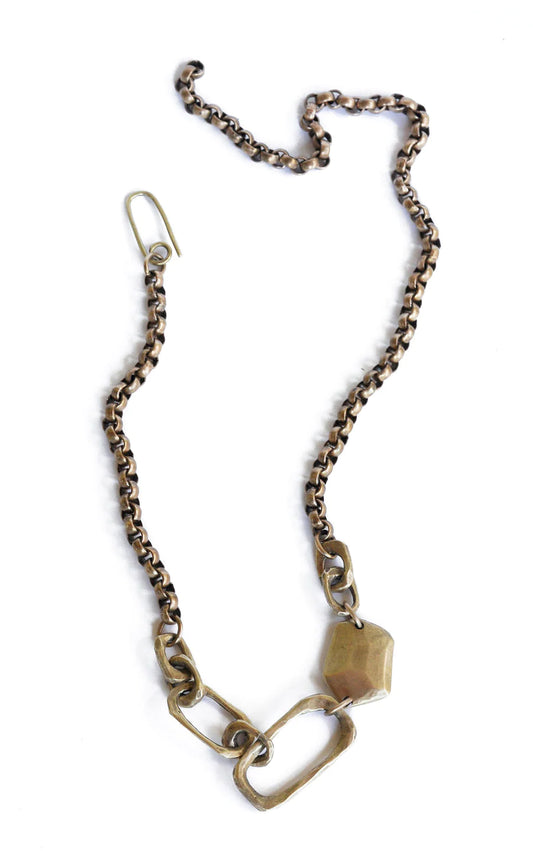 WATER SAND STONE | LINKS NECKLACE