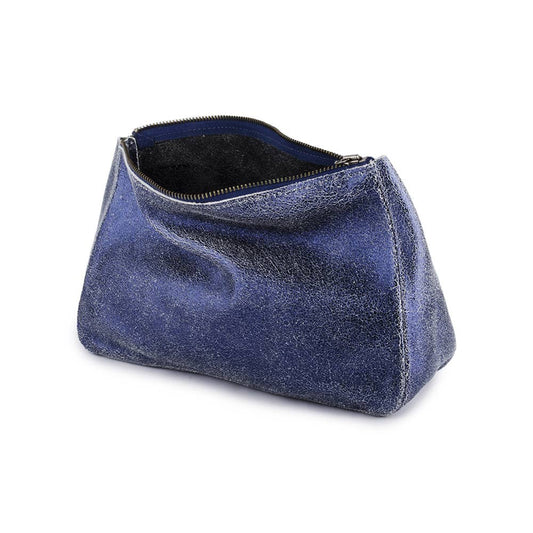 TRACEY TANNER | Large Fatty Pouch - Metallic Distress Navy/Black