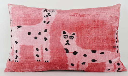 Lawrence & Pablo - Ikat Silk/Velvet Pillowcase 16" x 24"